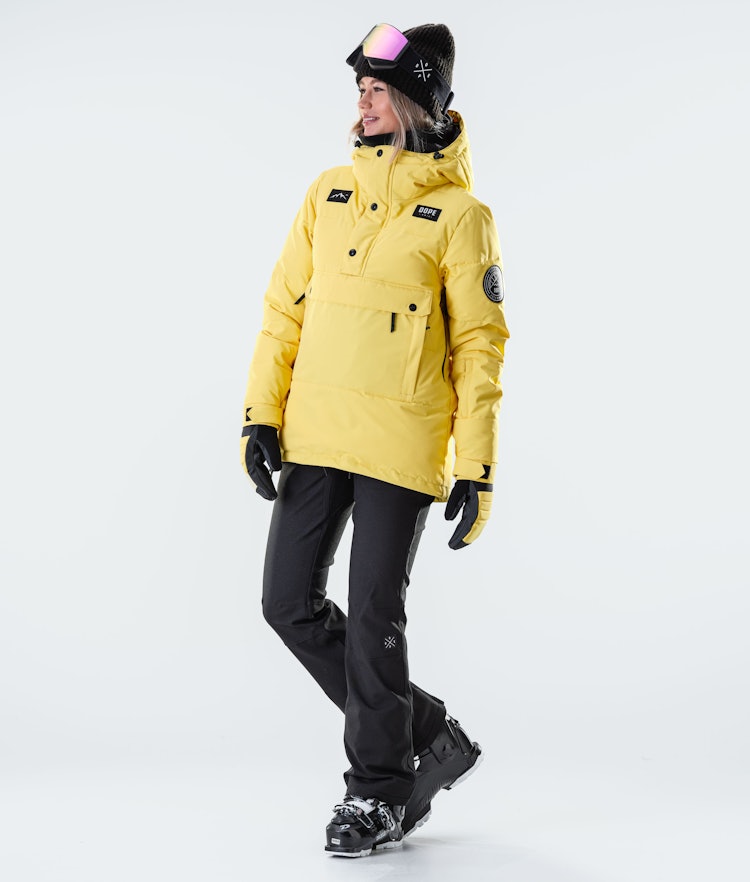 Puffer W 2020 Ski jas Dames Faded Yellow, Afbeelding 5 van 7