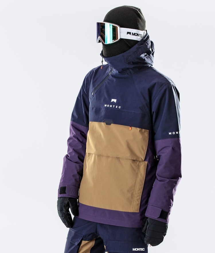 Montec Dune 2020 Snowboardjacke Herren Marine/Gold/Purple