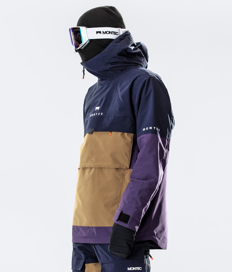 Dune 2020 Veste Snowboard Homme Marine/Gold/Purple, Image 5 sur 9