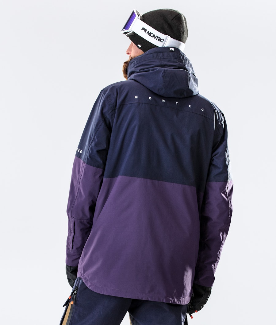 Montec Dune Snowboard Jacket Marine/Gold/Purple | Ridestore.com