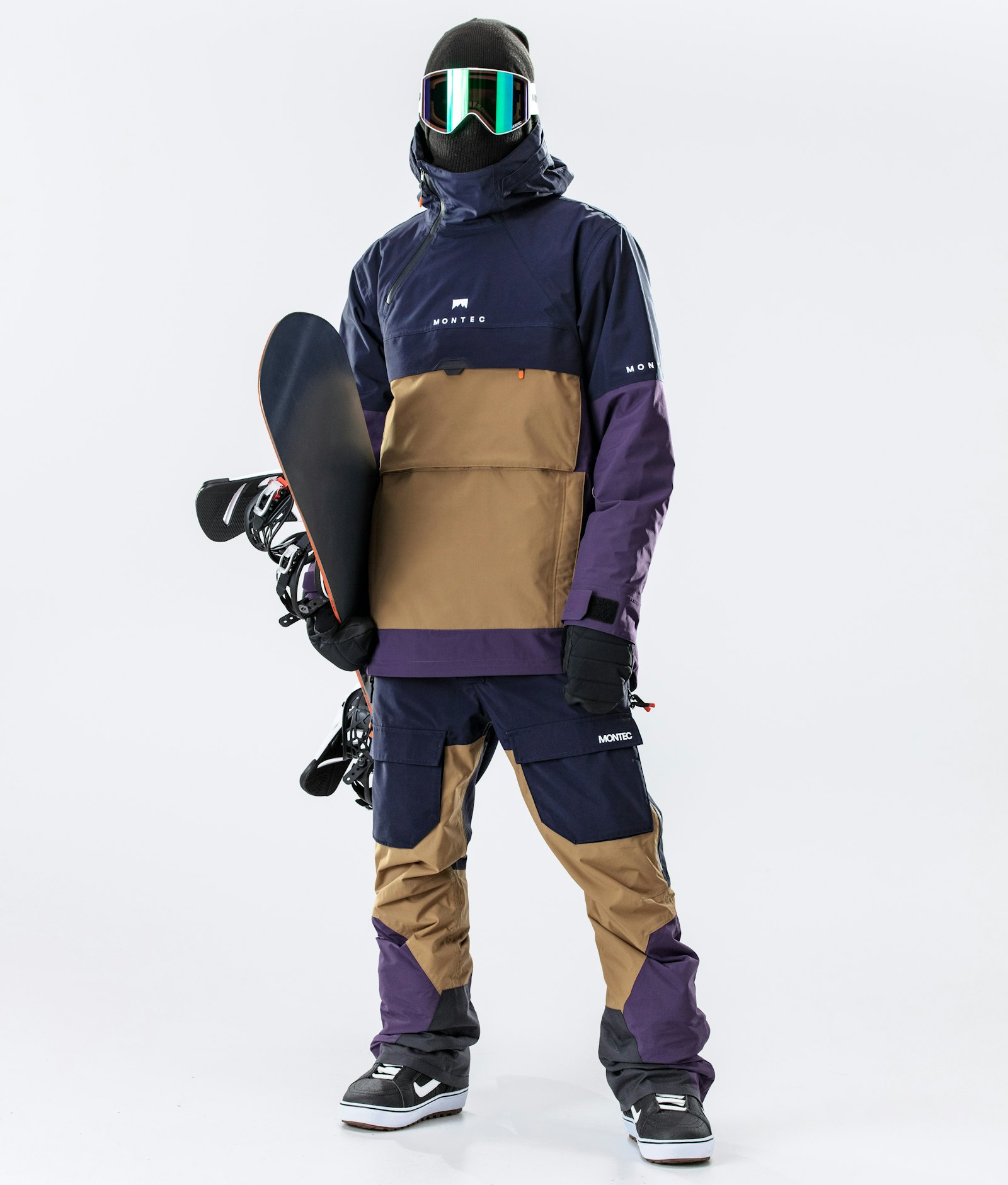 Montec Dune 2020 Veste Snowboard Homme Marine/Gold/Purple