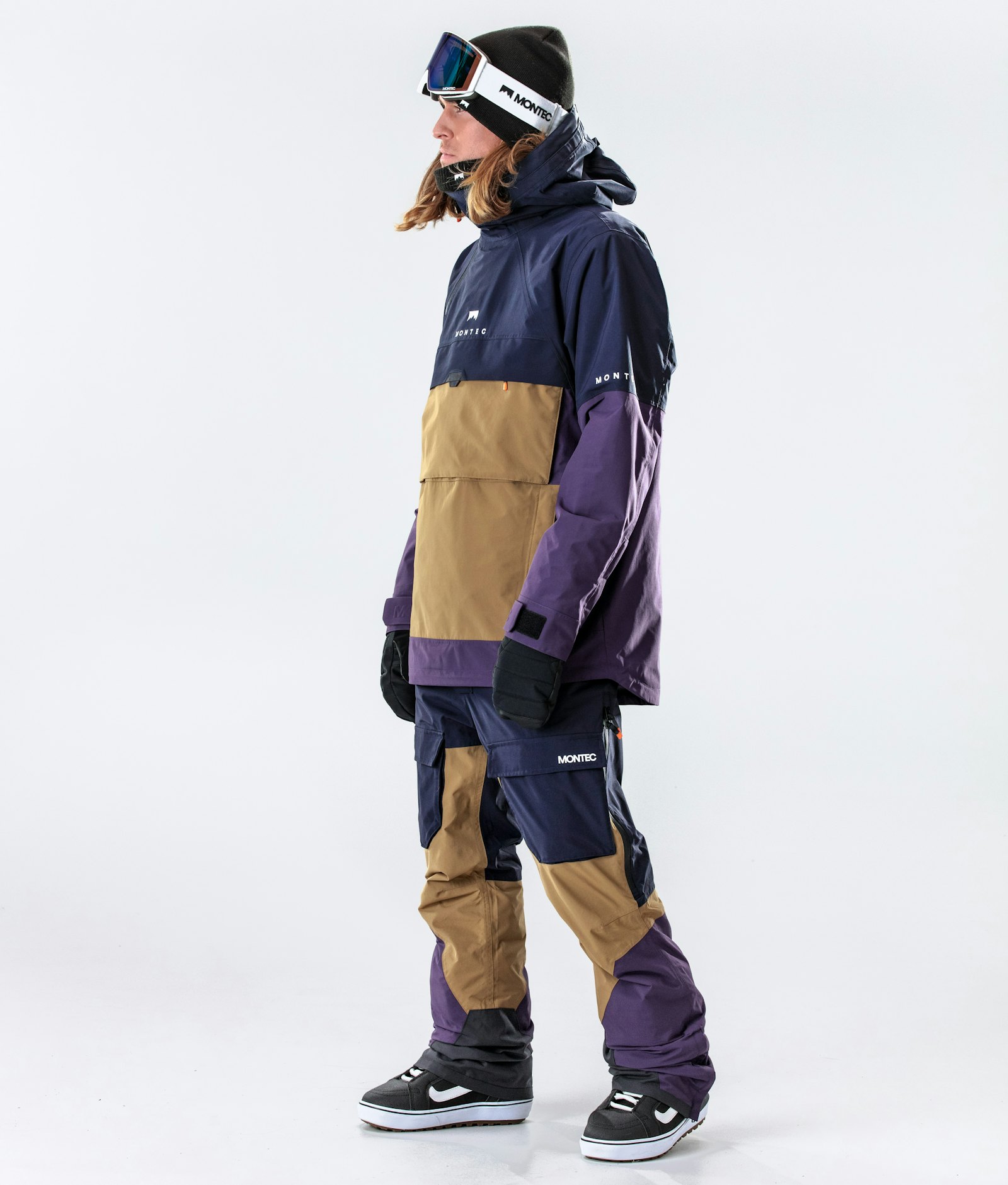 Dune 2020 Snowboardjakke Herre Marine/Gold/Purple