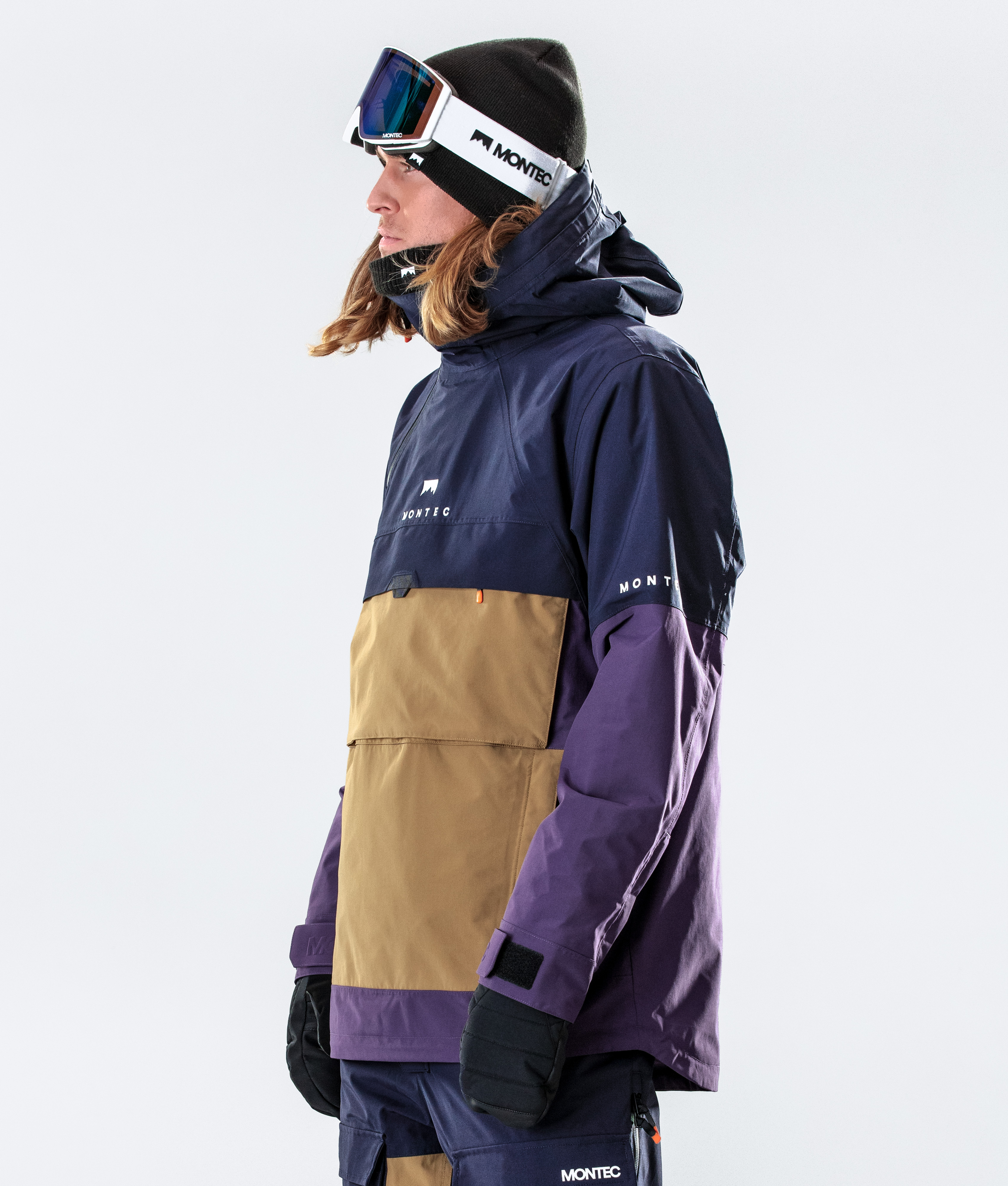 Montec Dune Ski Jacket Marine/Gold/Purple