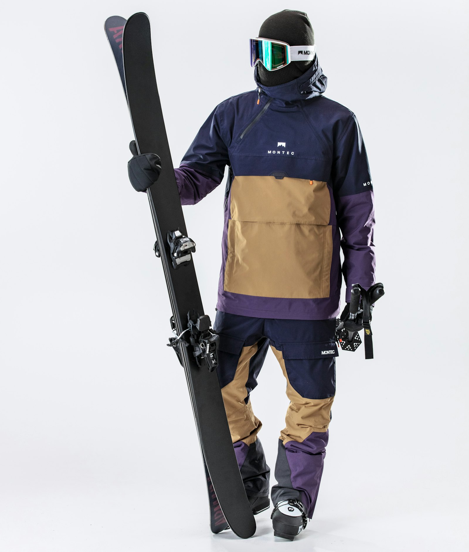 Dune 2020 Skijakke Herre Marine/Gold/Purple