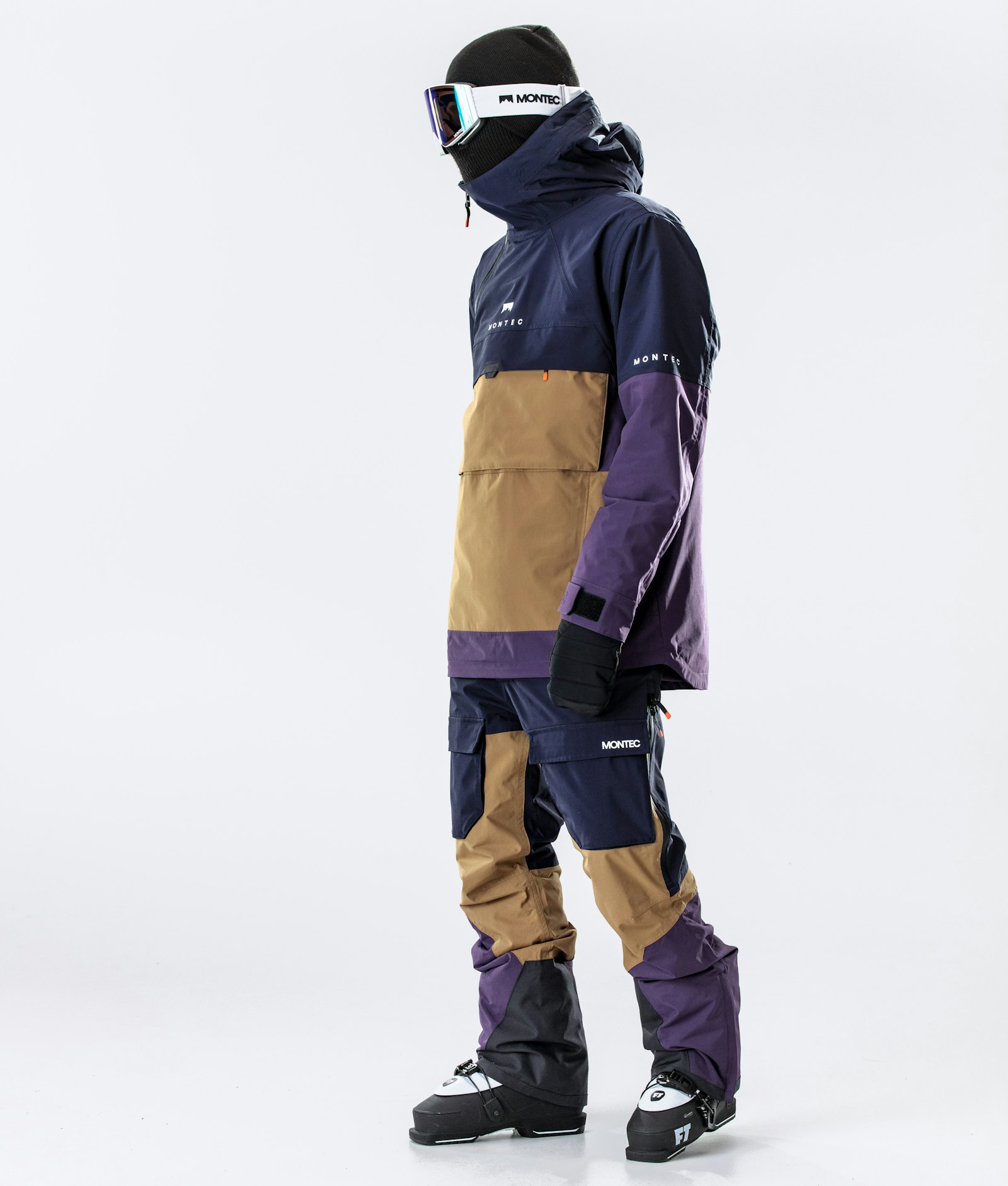 Dune 2020 Skijacke Herren Marine/Gold/Purple