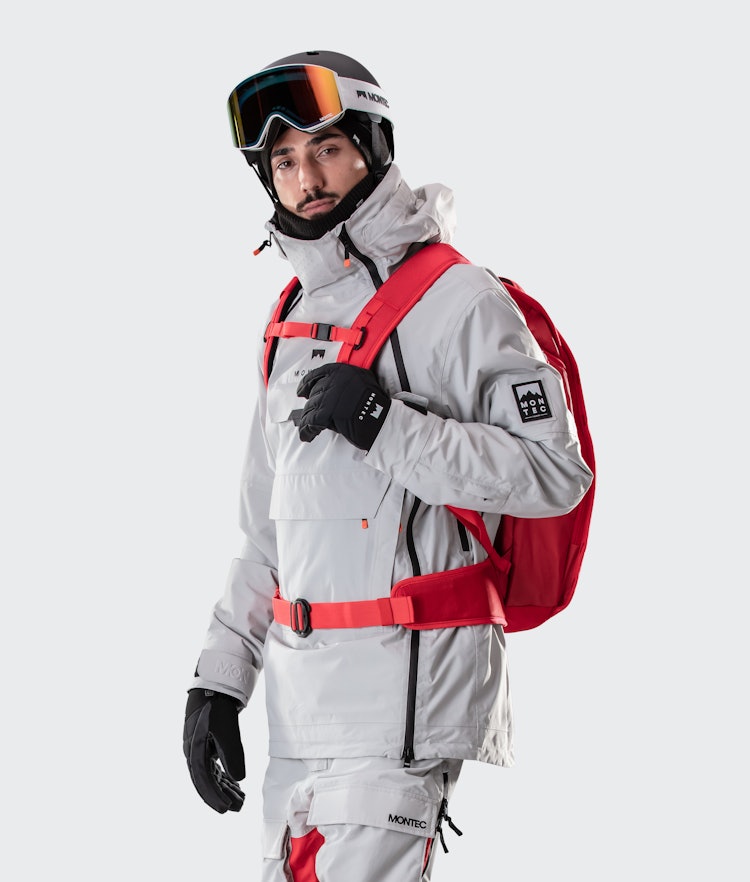 Doom 2020 Snowboard Jacket Men Light Grey