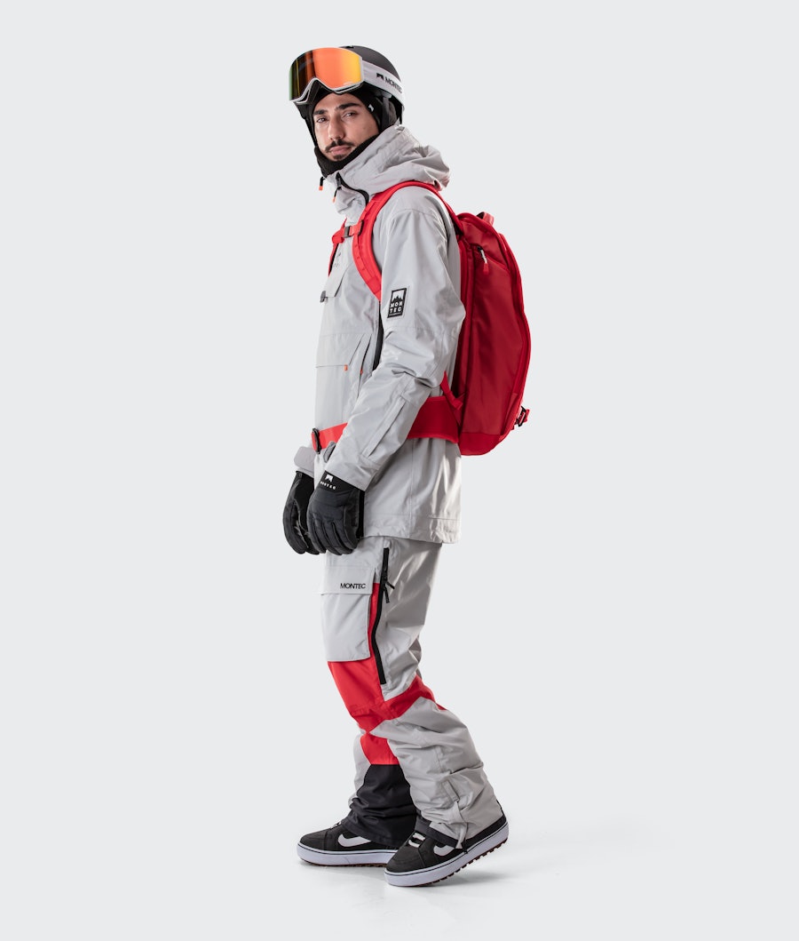 Montec Doom 2020 Men's Snowboard Jacket Light Grey