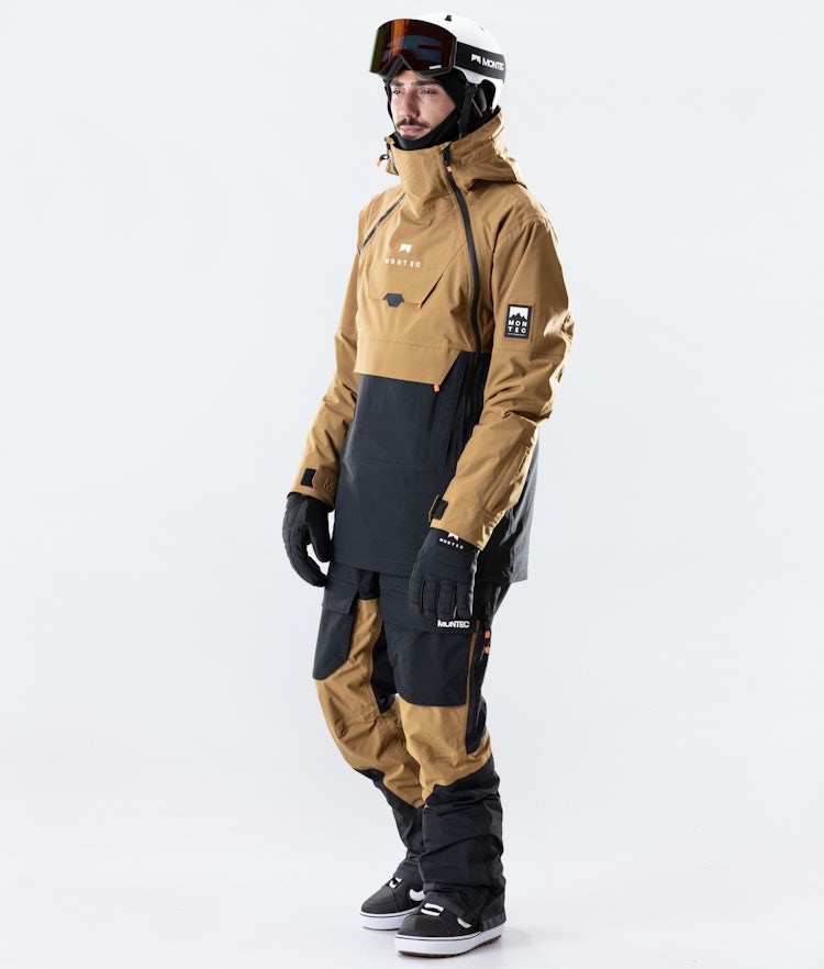Doom 2020 Snowboard Jacket Men Gold/Black Renewed
