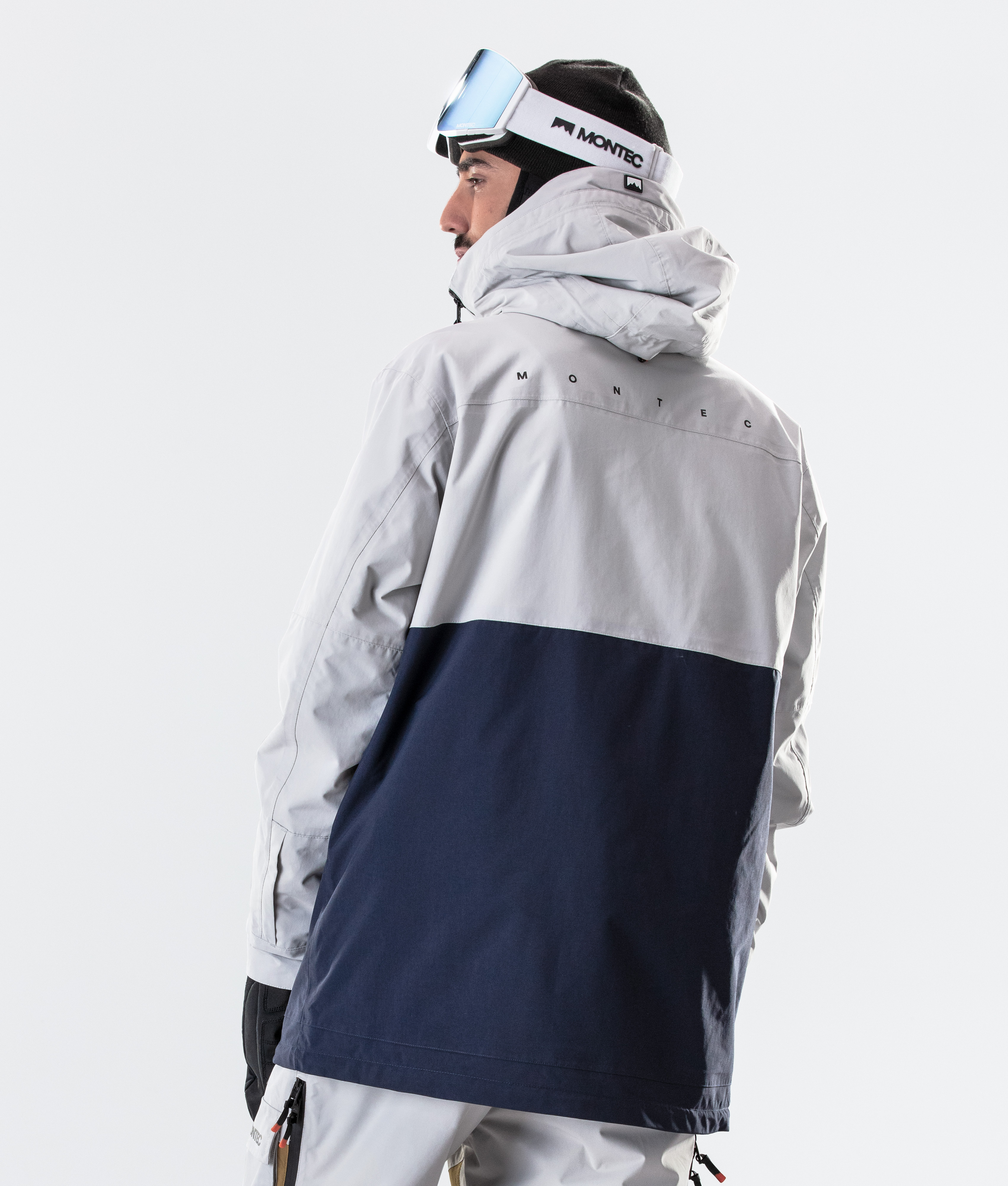 Montec Doom Snowboard Jacket Light Grey/Gold/Marine