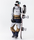 Montec Doom 2020 Snowboardjakke Herre Light Grey/Gold/Marine