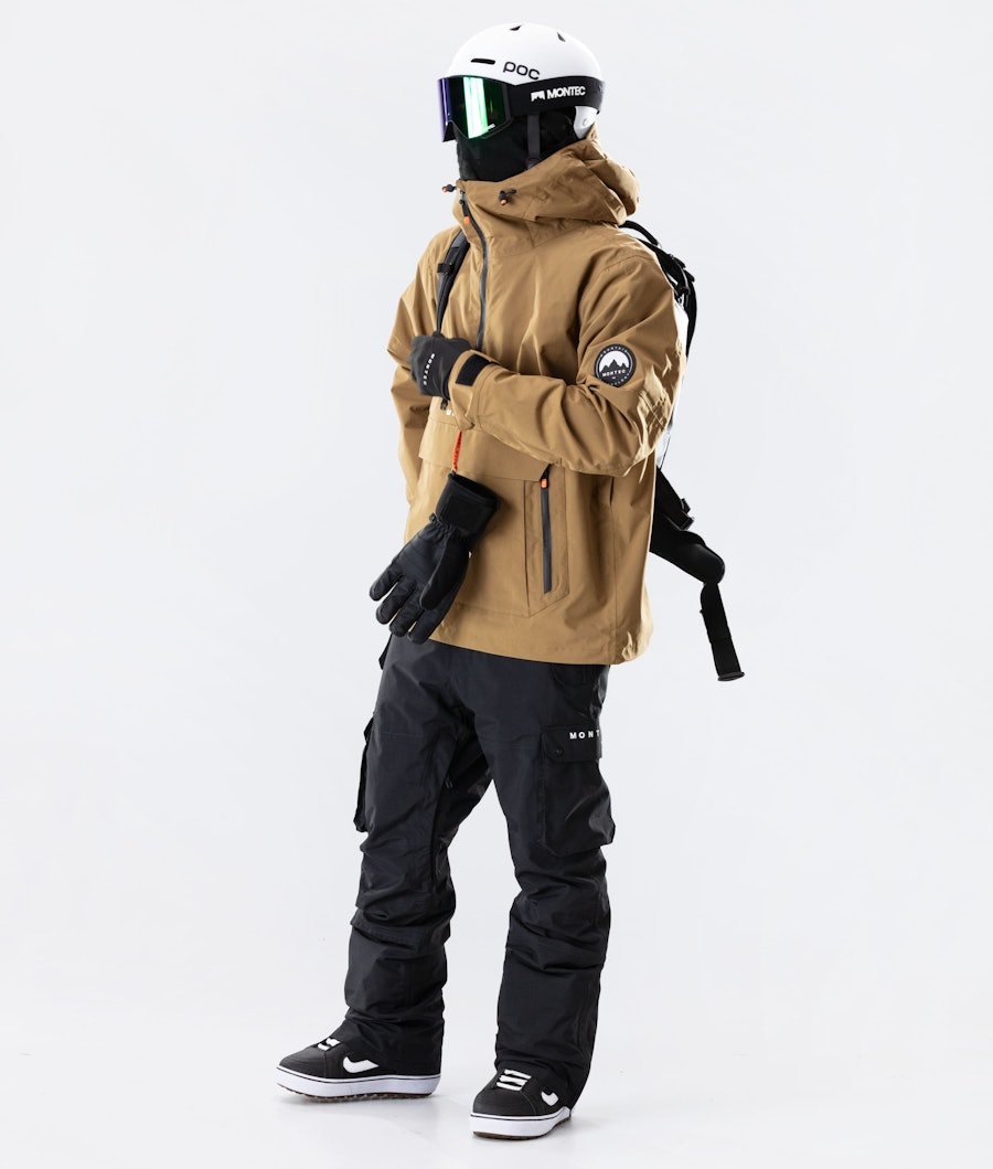 Montec Typhoon 2020 Men's Snowboard Jacket Gold