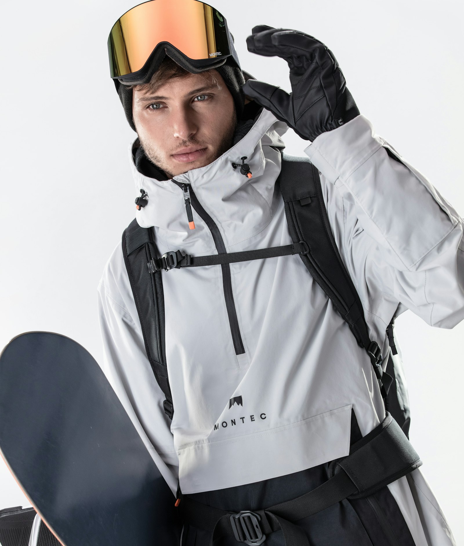 Typhoon 2020 Snowboard Jacket Men Light Grey/Black
