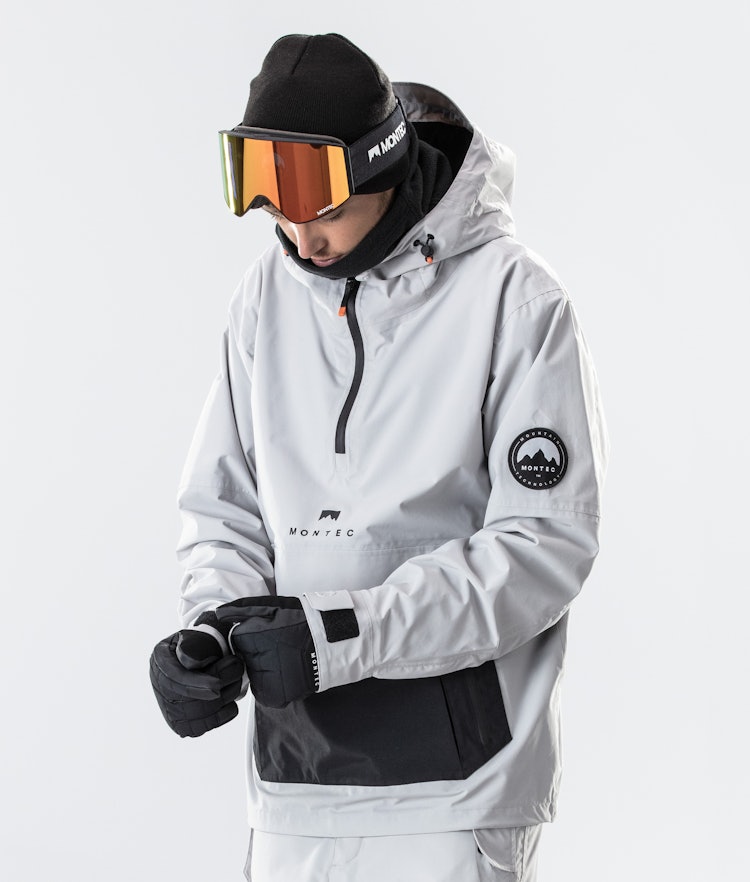 Montec Typhoon 2020 Kurtka Snowboardowa Mężczyźni Light Grey/Black