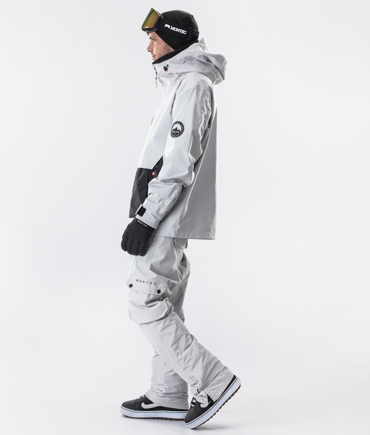 Montec Typhoon 2020 Snowboardjacke Herren Light Grey/Black