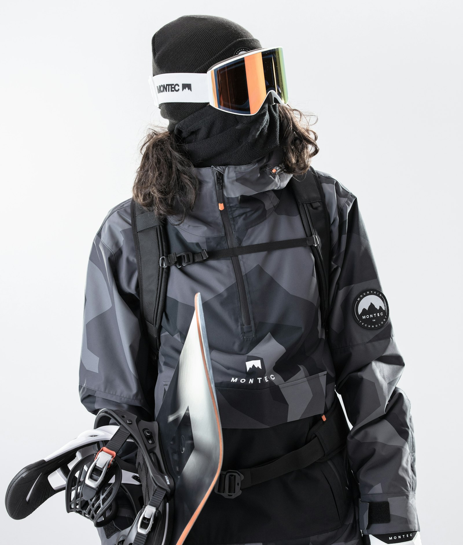 Montec Typhoon 2020 Snowboardjakke Herre Night Camo/Black