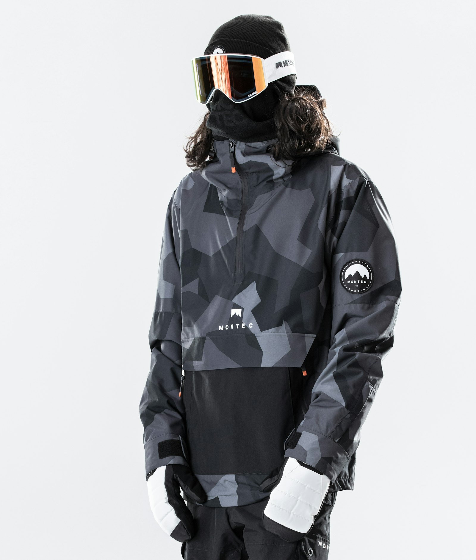 Montec Typhoon 2020 Snowboardjakke Herre Night Camo/Black