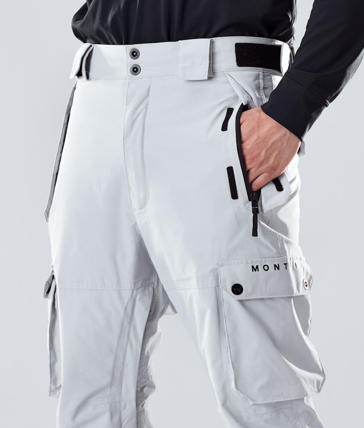 Doom 2020 Pantalon de Snowboard Homme Light Grey, Image 4 sur 6