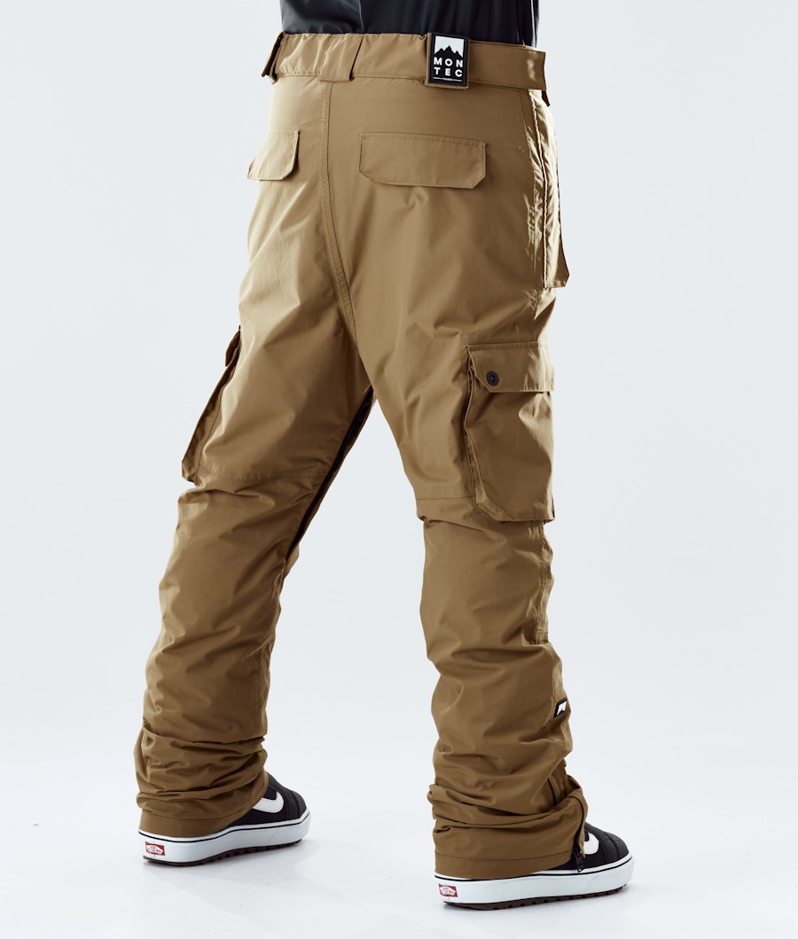 Montec Fawk Pantalones Snowboard Hombre Gold/Black - Dorado