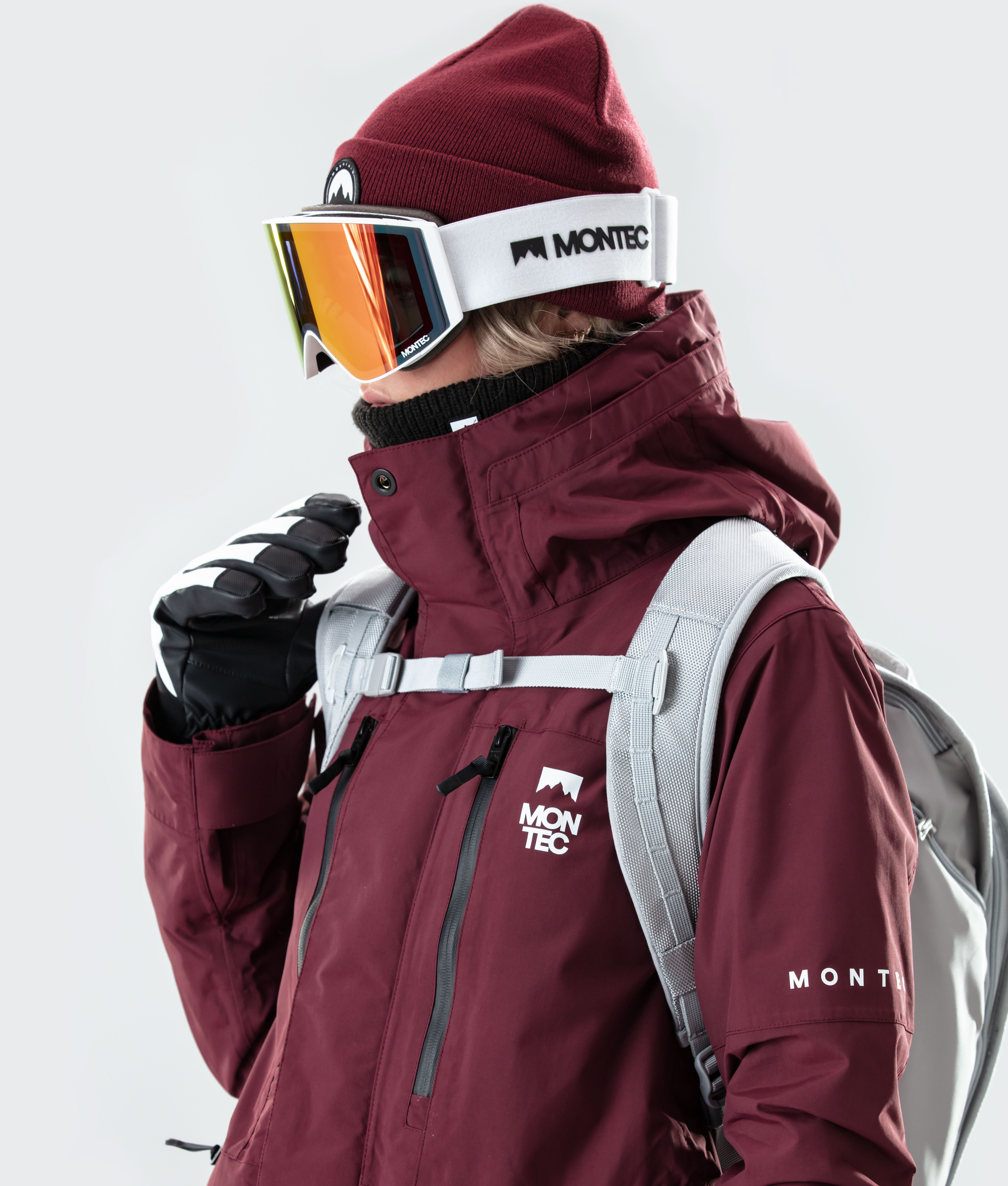 Montec Fawk W 2020 Women's Snowboard Jacket Burgundy