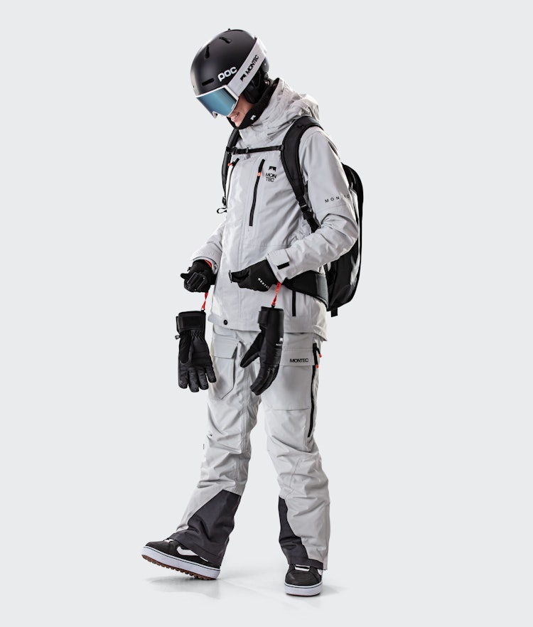 Fawk W 2020 Veste Snowboard Femme Light Grey, Image 6 sur 9