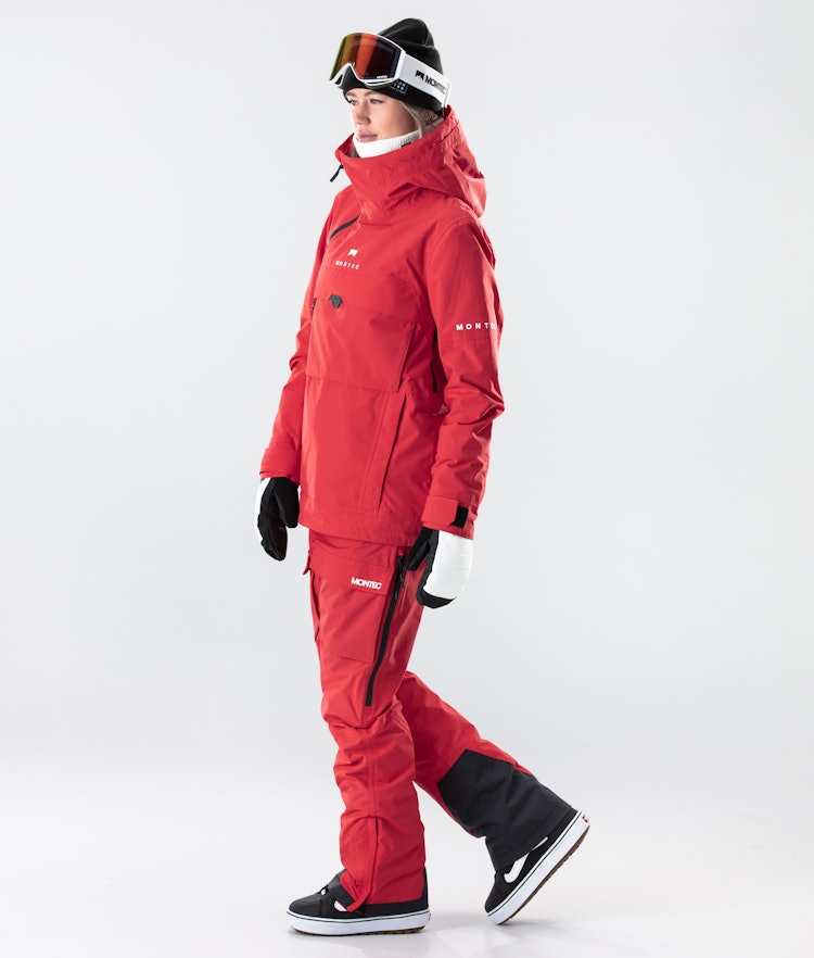 Montec Dune W 2020 Veste Snowboard Femme Red, Image 10 sur 11