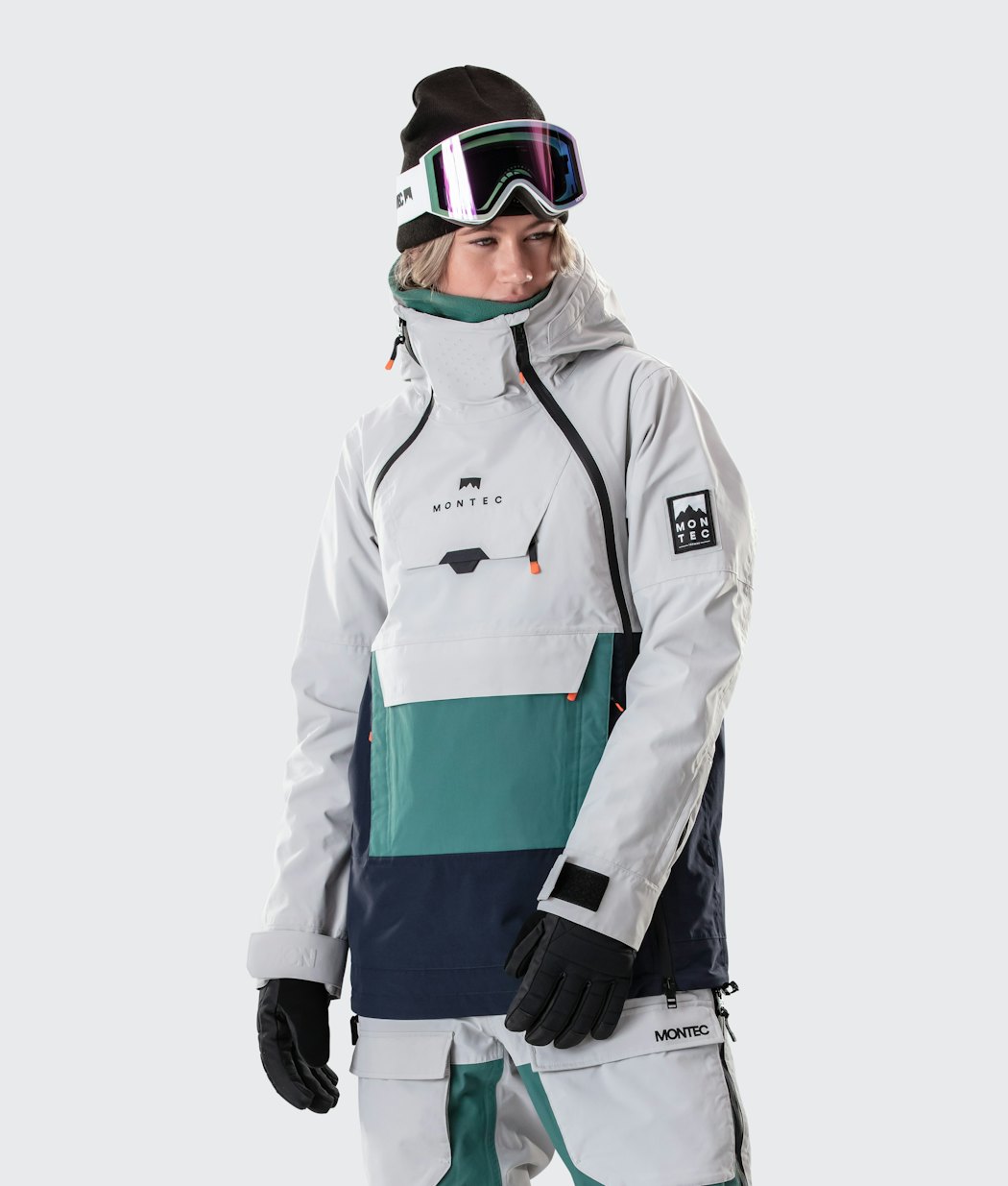 Doom W 2020 Snowboard Jacket Women Light Grey/Atlantic/Marine
