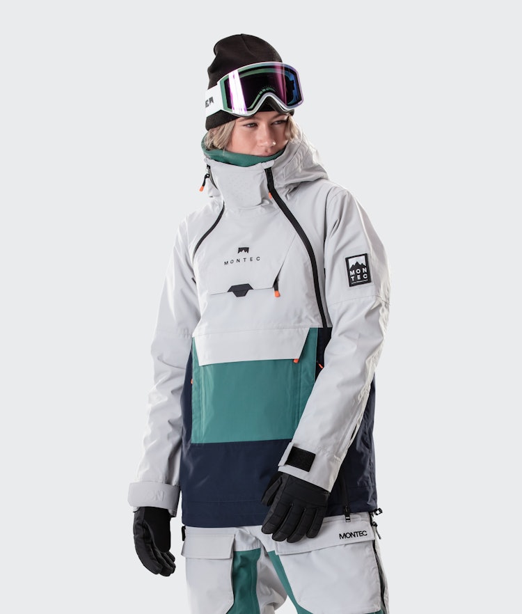 Montec Doom W 2020 Chaqueta Snowboard Mujer Light Grey/Atlantic/Marine, Imagen 1 de 11