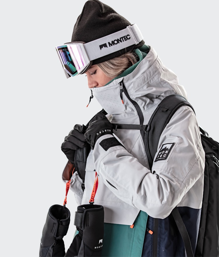 Montec Doom W 2020 Snowboard jas Dames Light Grey/Atlantic/Marine, Afbeelding 2 van 11