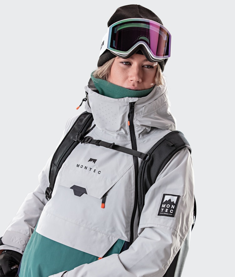 Montec Doom W 2020 Snowboard Jacket Women Light Grey/Atlantic/Marine