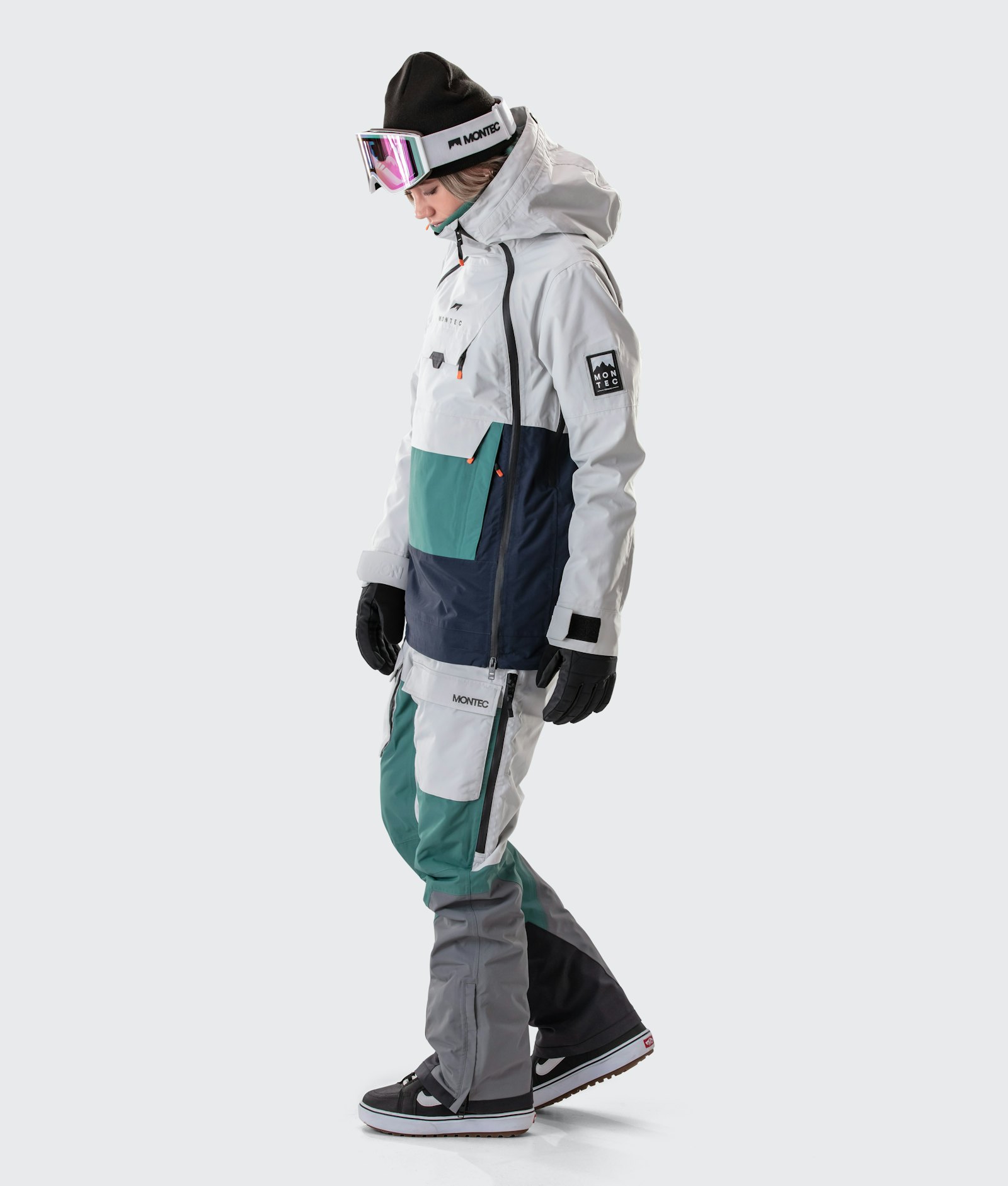 Doom W 2020 Veste Snowboard Femme Light Grey/Atlantic/Marine