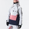 Montec Doom W 2020 Women's Snowboard Jacket Light Grey/Pink/Marine