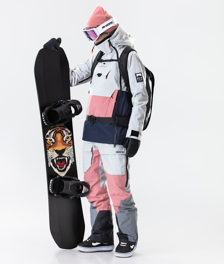 Doom W 2020 Veste Snowboard Femme Light Grey/Pink/Marine