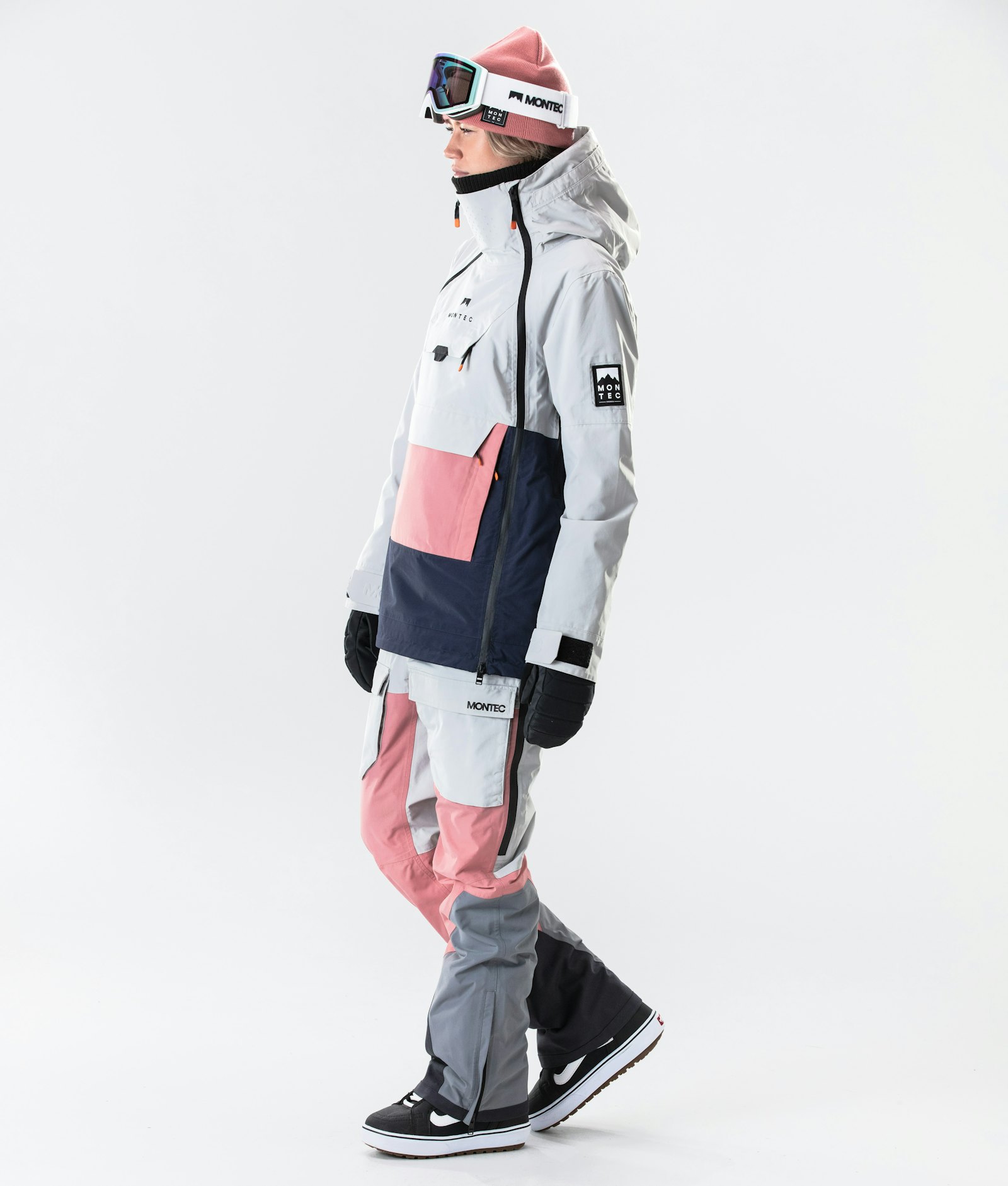 Montec Doom W 2020 Snowboard Jacket Women Light Grey/Pink/Marine