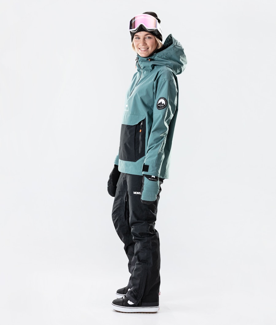 Montec Typhoon W Veste Snowboard Femme Atlantic/Black