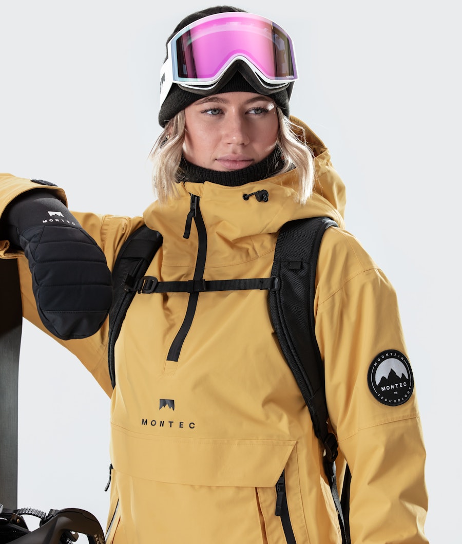 Montec Typhoon W Veste Snowboard Femme Yellow