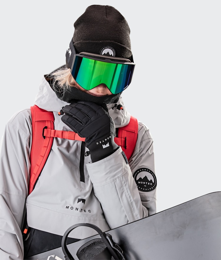 Typhoon W 2020 Snowboard Jacket Women Light Grey/Black Renewed