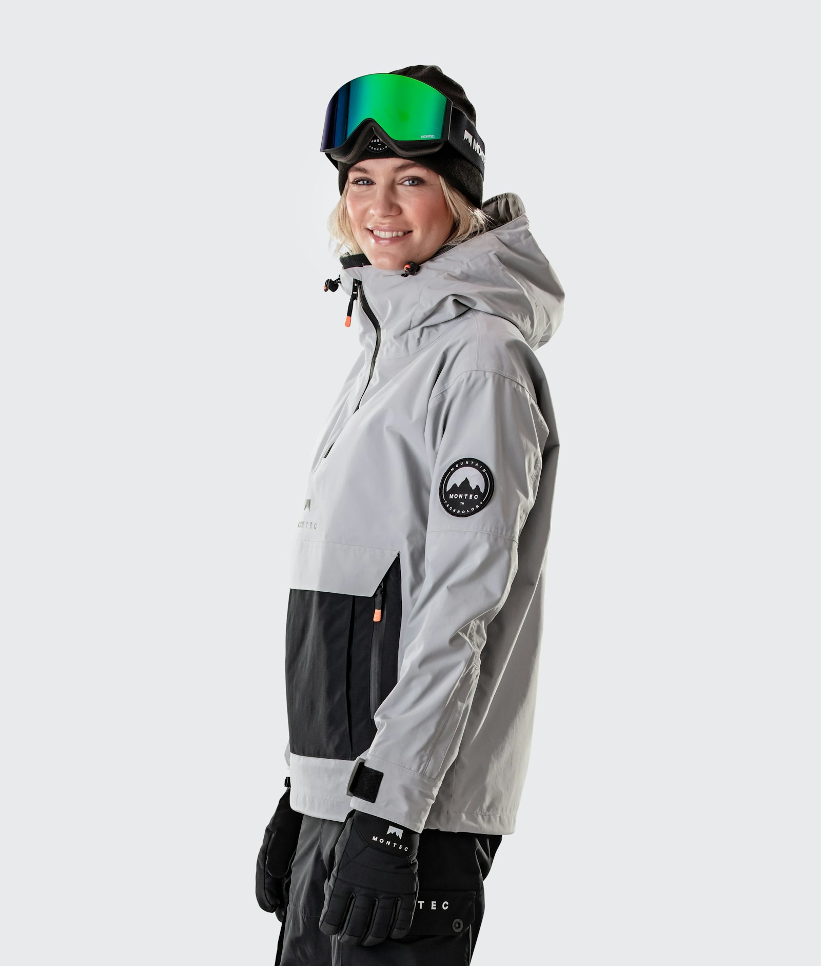 Montec Typhoon W 2020 Giacca Snowboard Donna Light Grey/Black