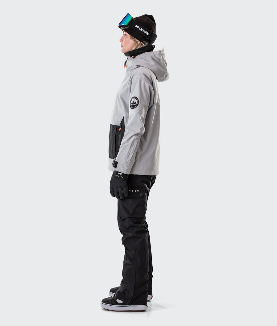 Montec Typhoon W Veste Snowboard Femme Light Grey/Black