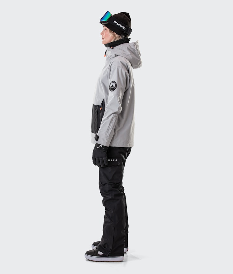 Typhoon W 2020 Veste Snowboard Femme Light Grey/Black, Image 9 sur 10