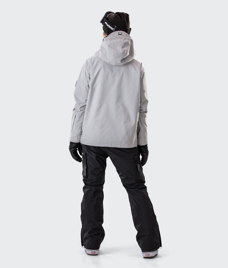 Montec Typhoon W 2020 Snowboard jas Dames Light Grey/Black, Afbeelding 10 van 10