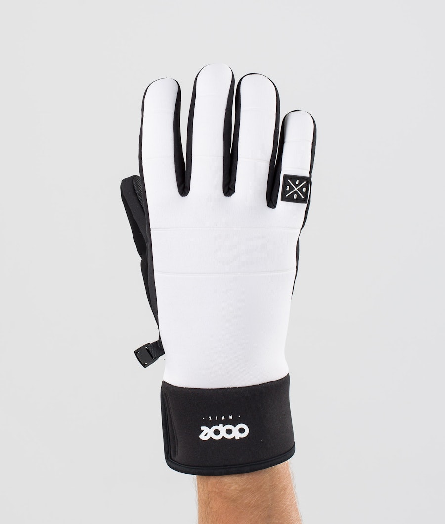 Dope Signet Ski Gloves White/Black