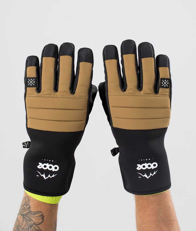 Dope Ace Ski Gloves Gold, Image 3 of 4