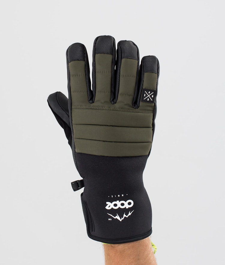 Ace Ski Gloves Olive Green, Image 1 of 4