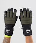 Ace Ski Gloves Olive Green, Image 3 of 4