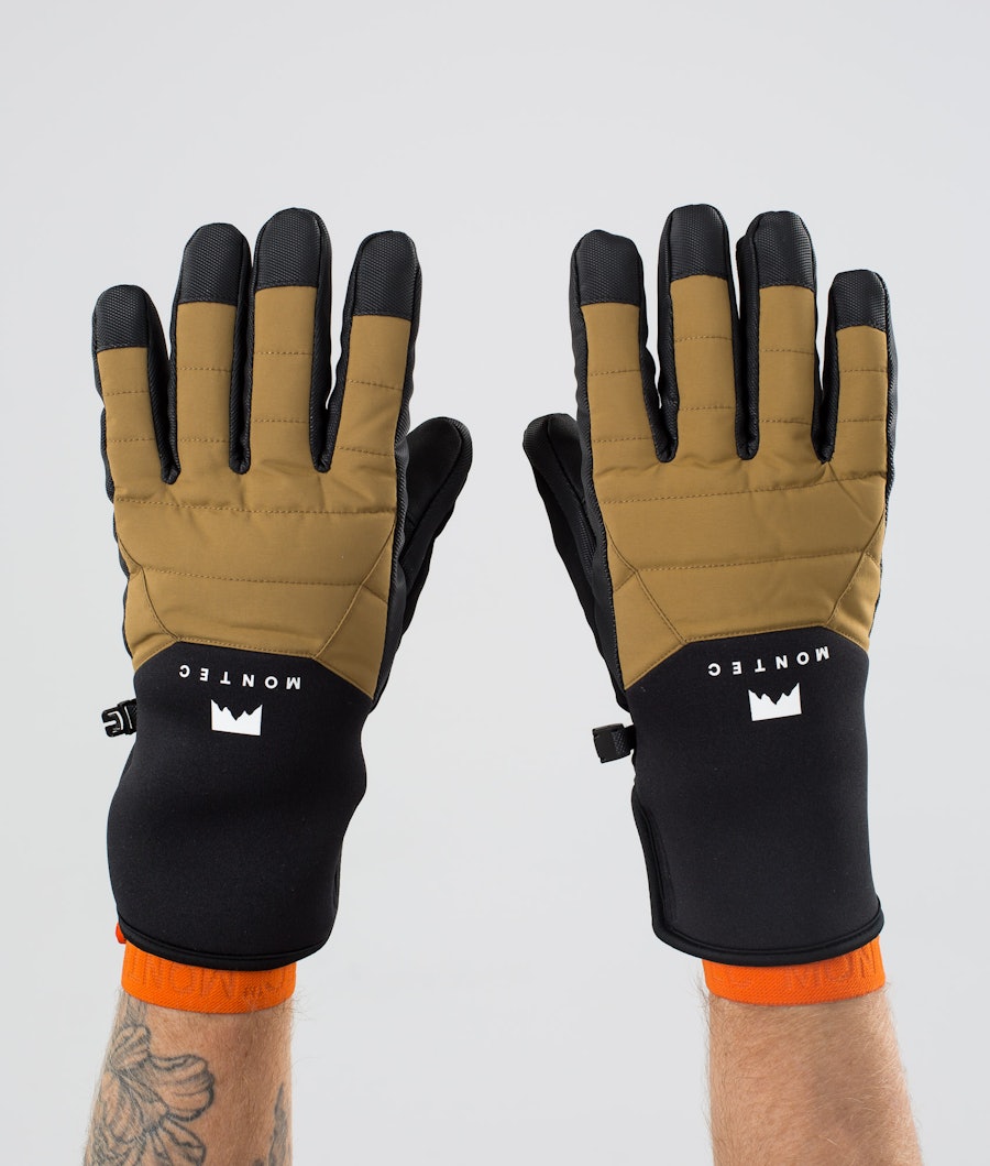 Montec Kilo Glove Ski Gloves Gold - Ridestore.com