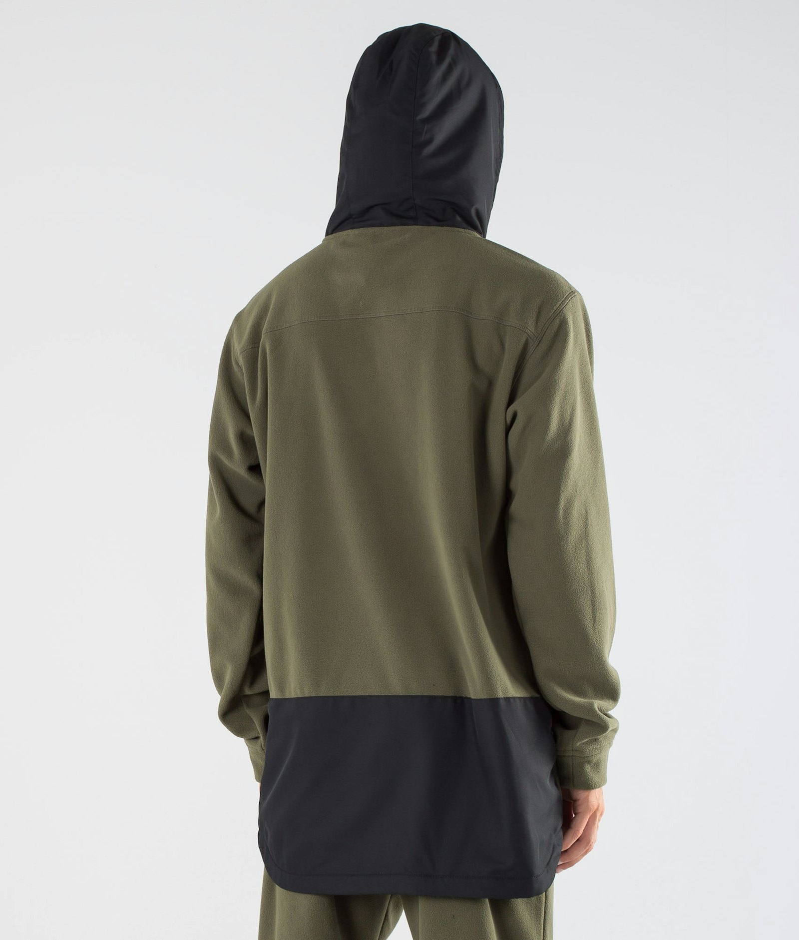 Dope Loyd Fleece-hoodie Herre Black/Olive Green
