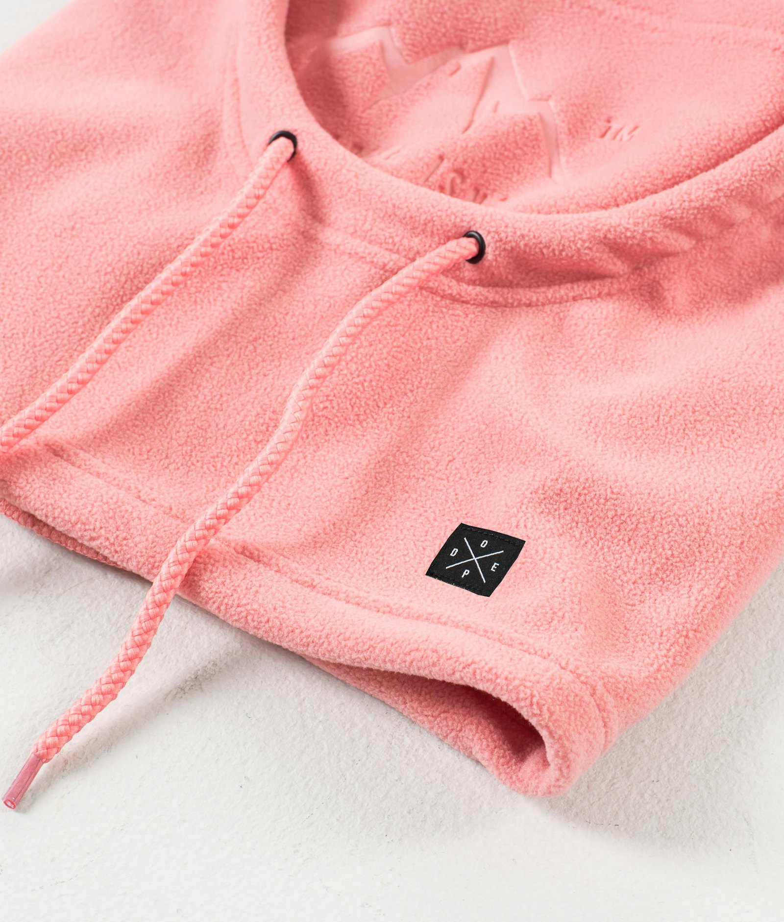 Dope Cozy Hood Facemask Pink