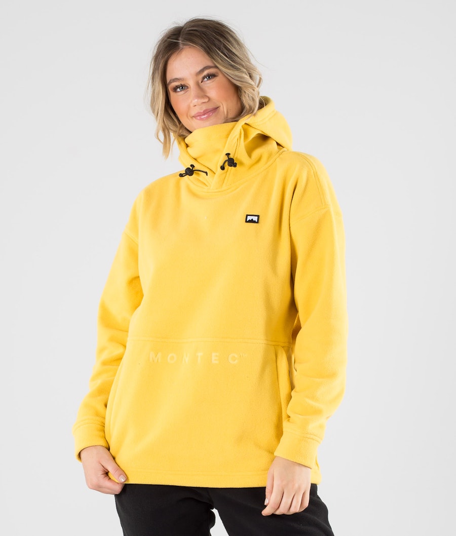 Montec Delta W 2020 Fleece-hoodie Dame Yellow - Gul | Ridestore.com