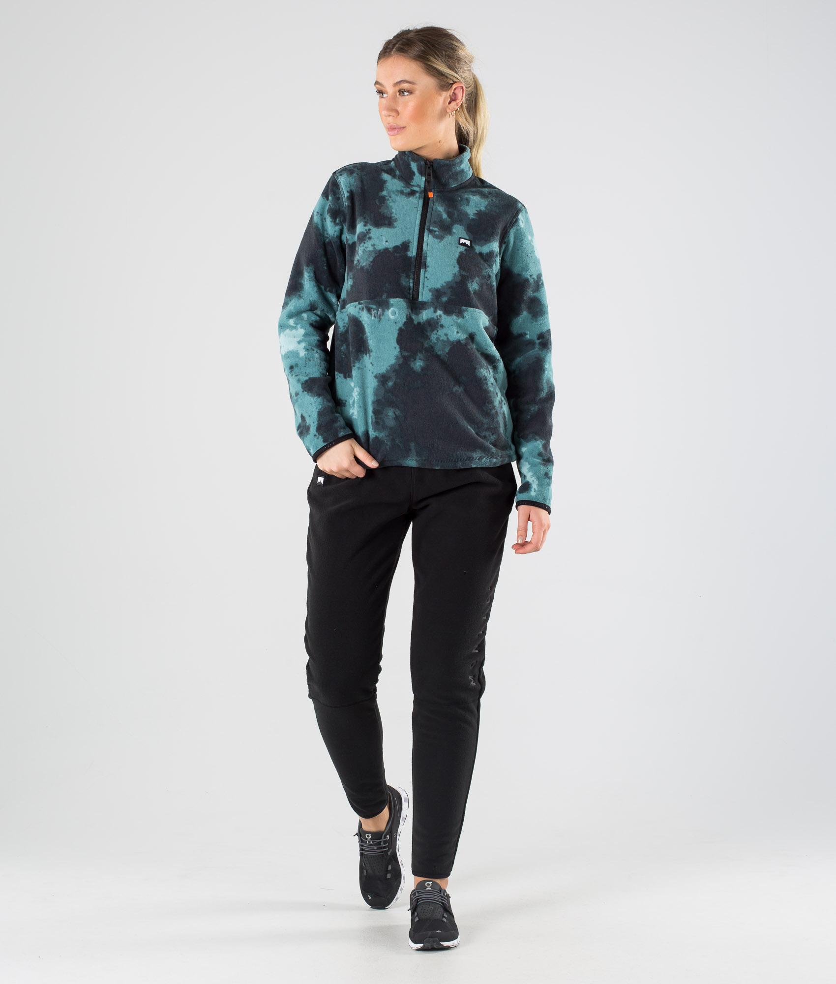 Montec Echo W Women's Fleece Sweater Green Tie Dye