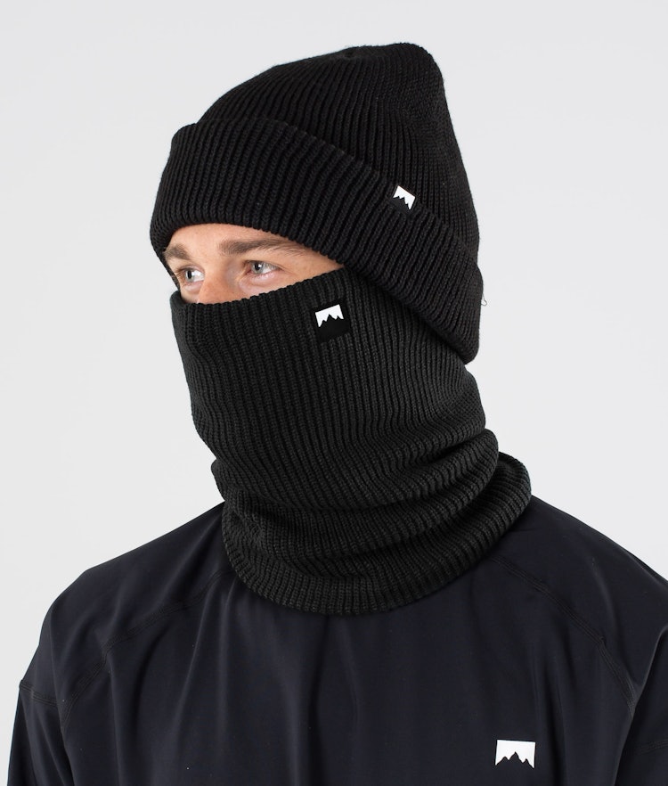 Classic Knitted Facemask Black